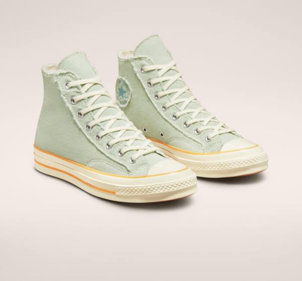 Women's Converse Chuck 70 Washed Denim High Tops Shoes Light Blue / Indigo | CV-869EMX