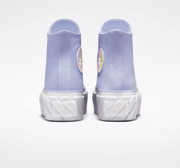 Women's Converse Chuck Taylor All Star 2X Lift Platform Pastel Gradient High Tops Shoes Blue / White | CV-216BPU