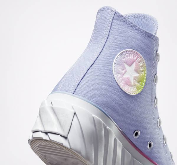 Women's Converse Chuck Taylor All Star 2X Lift Platform Pastel Gradient High Tops Shoes Blue / White | CV-231FOJ