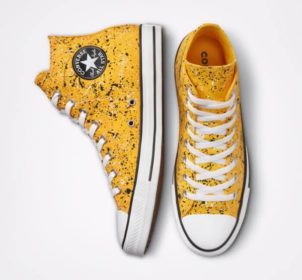 Women's Converse Chuck Taylor All Star Archive Paint Splatter High Tops Shoes White | CV-846BJX