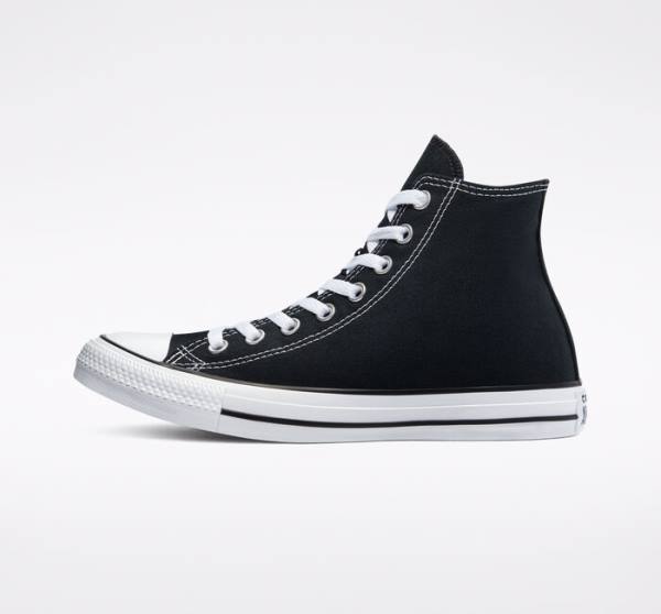 Women's Converse Chuck Taylor All Star Black High Tops Shoes Black | CV-701ZUG