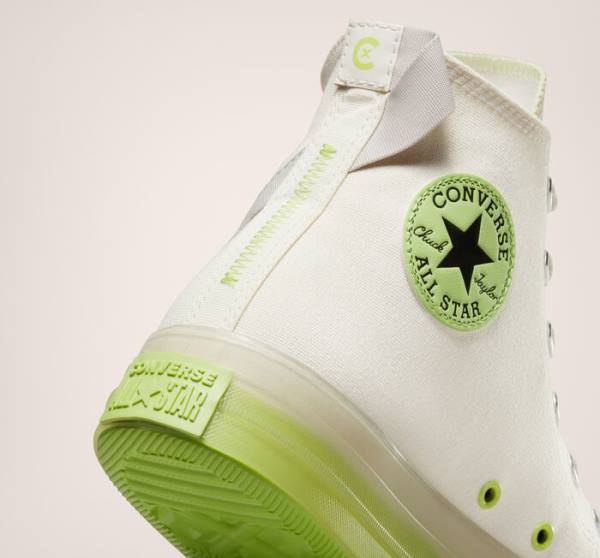 Women's Converse Chuck Taylor All Star CX Crafted Stripes High Tops Shoes Light Green | CV-214BWN