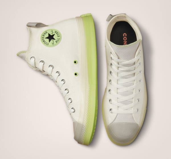 Women's Converse Chuck Taylor All Star CX Crafted Stripes High Tops Shoes Light Green | CV-214BWN