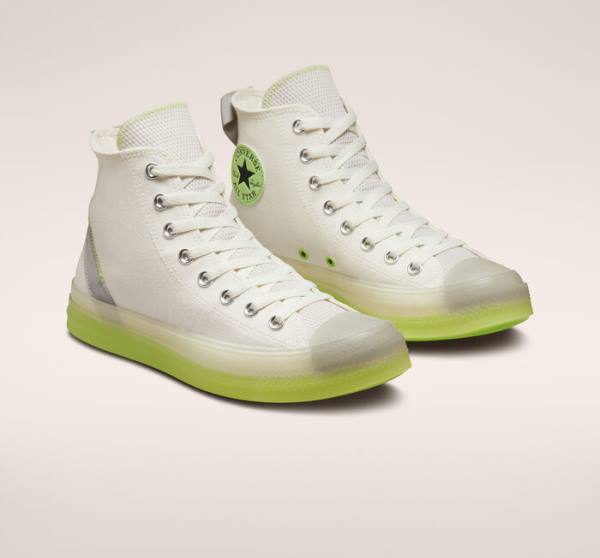 Women's Converse Chuck Taylor All Star CX Crafted Stripes High Tops Shoes Light Green | CV-214BWN