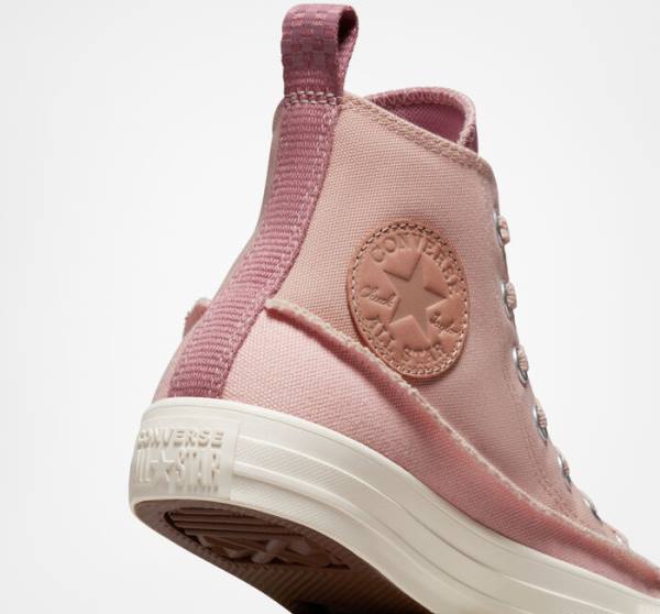 Women's Converse Chuck Taylor All Star Crafted Canvas High Tops Shoes Pink / Pink / Pink | CV-326GHK