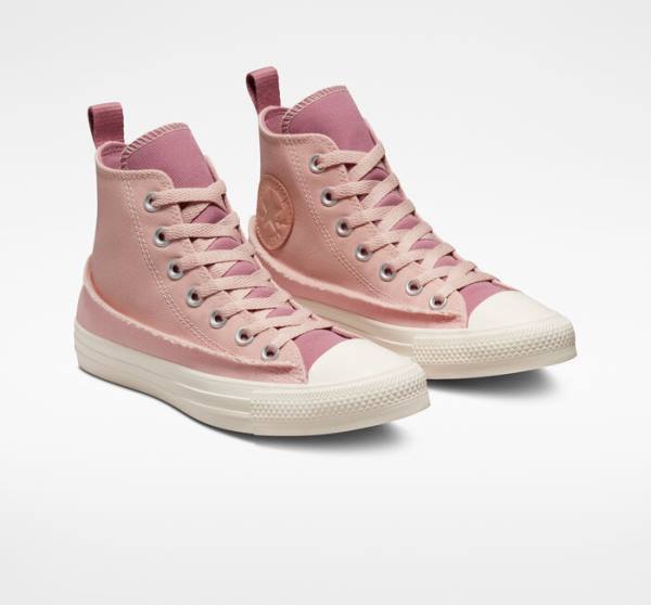 Women's Converse Chuck Taylor All Star Crafted Canvas High Tops Shoes Pink / Pink / Pink | CV-326GHK