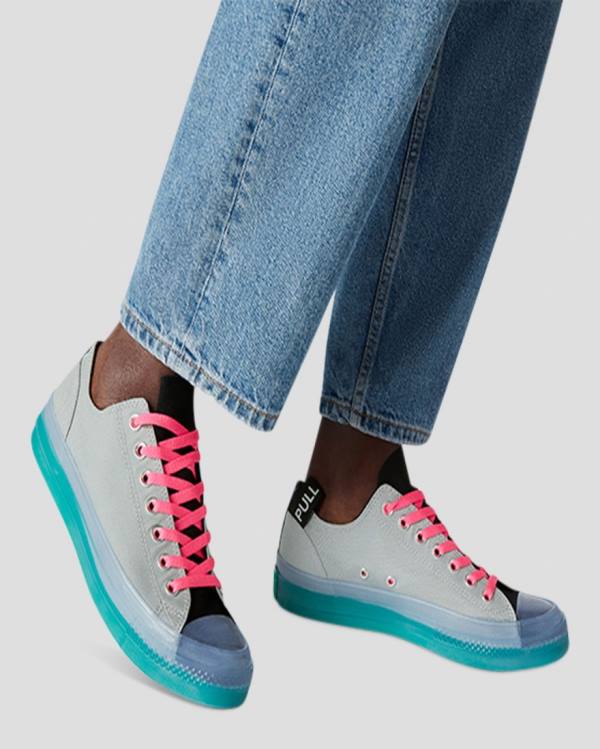 Women's Converse Chuck Taylor All Star CX Pull Tab Low Tops Shoes Grey | CV-852XPV