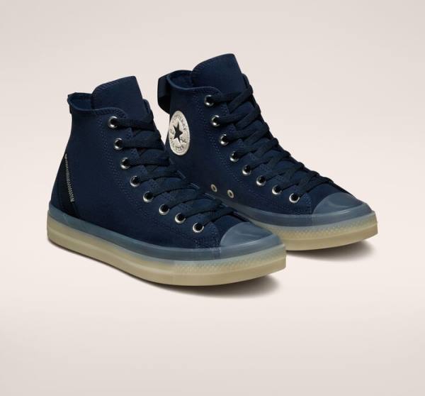 Women's Converse Chuck Taylor All Star CX Seasonal Color High Tops Shoes Navy / Obsidian | CV-896MIW