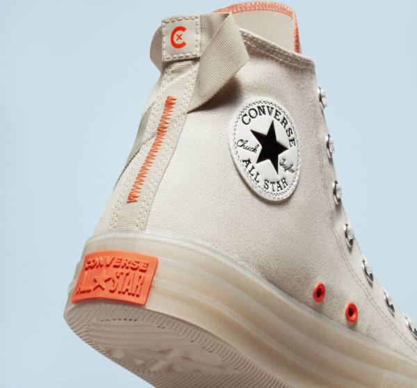 Women's Converse Chuck Taylor All Star CX Stretch Canvas High Tops Shoes Brown / Mango | CV-896WJF