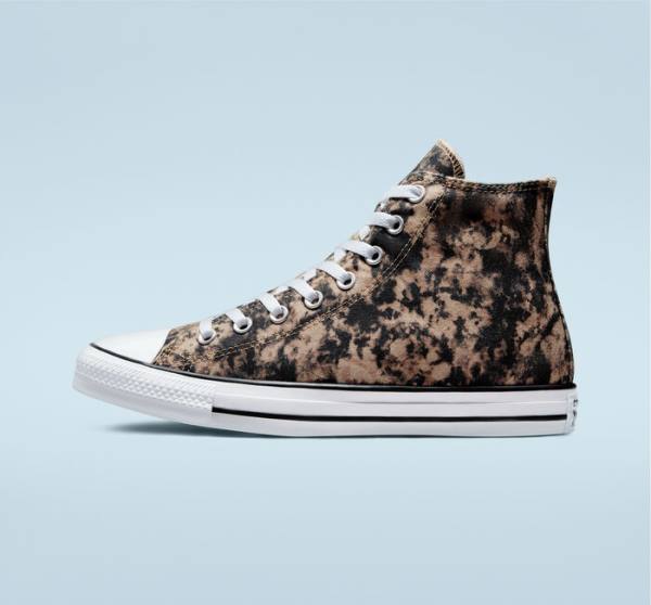 Women's Converse Chuck Taylor All Star Dip Dye High Tops Shoes Black / White | CV-047UGV