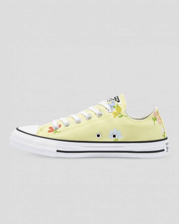 Women's Converse Chuck Taylor All Star Garden Party Low Tops Shoes Yellow | CV-913GUQ