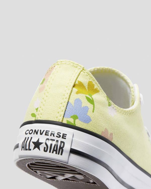 Women's Converse Chuck Taylor All Star Garden Party Low Tops Shoes Yellow | CV-913GUQ