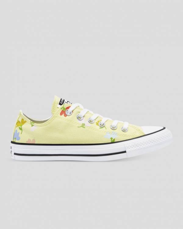 Women\'s Converse Chuck Taylor All Star Garden Party Low Tops Shoes Yellow | CV-913GUQ