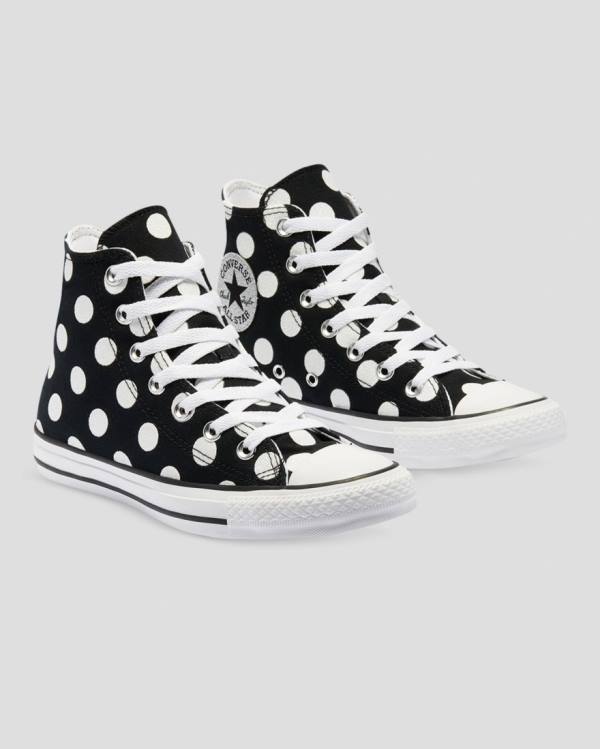 Women's Converse Chuck Taylor All Star Glitter Shine High Tops Shoes Black | CV-964ISZ