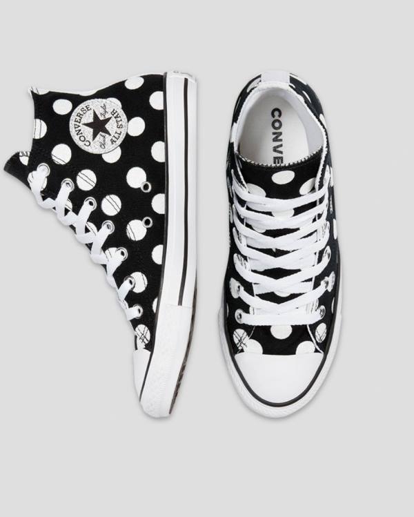 Women's Converse Chuck Taylor All Star Glitter Shine High Tops Shoes Black | CV-964ISZ