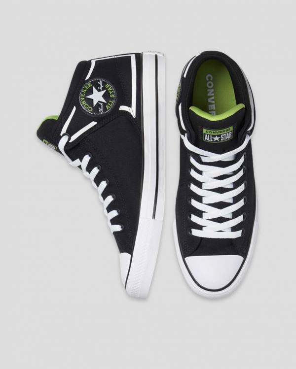 Women's Converse Chuck Taylor All Star High Street Dramatic Nights High Tops Shoes Black | CV-569DYW