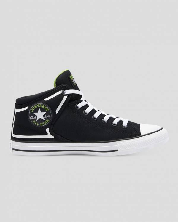 Women\'s Converse Chuck Taylor All Star High Street Dramatic Nights High Tops Shoes Black | CV-569DYW