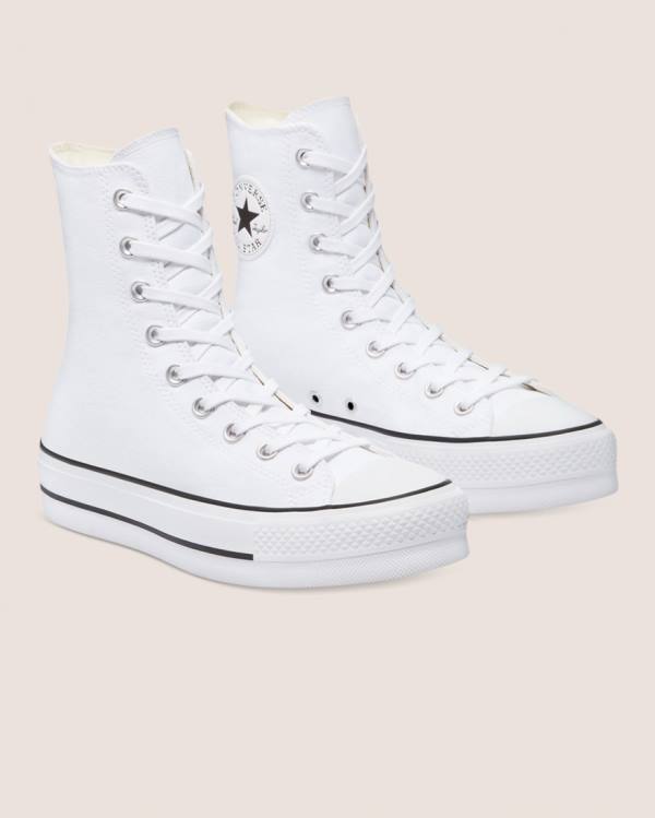 Women's Converse Chuck Taylor All Star Lift X- High Tops Shoes White | CV-978RDT