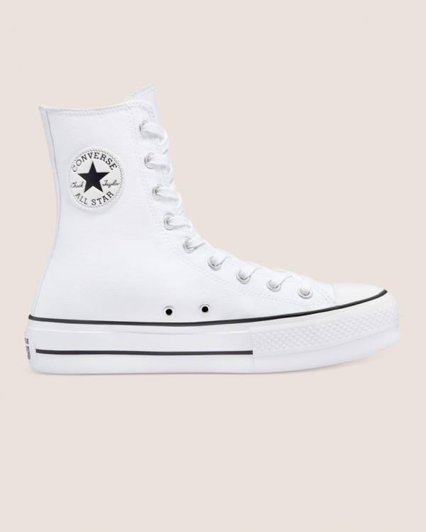 Women's Converse Chuck Taylor All Star Lift X- High Tops Shoes White | CV-978RDT