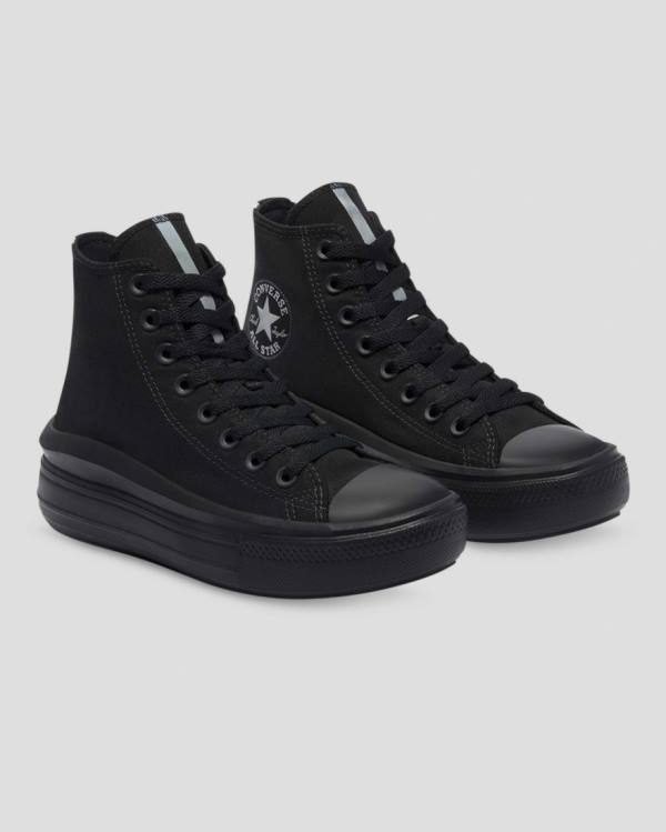 Women's Converse Chuck Taylor All Star Move Festival Platform High Tops Shoes Black | CV-176WXB