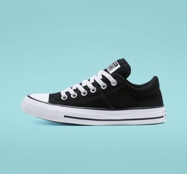 Women's Converse Chuck Taylor All Star Madison Low Tops Shoes Black / White | CV-698JQR