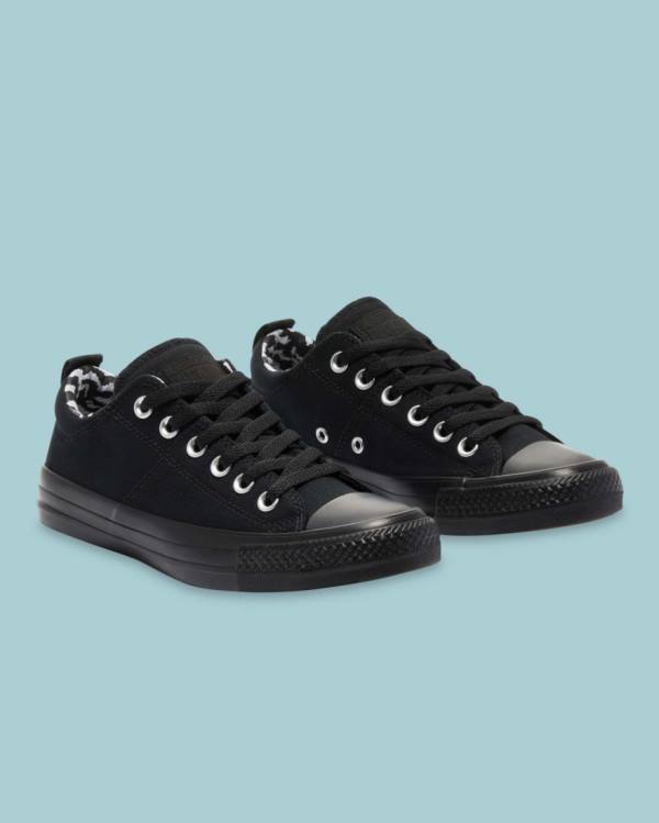 Women's Converse Chuck Taylor All Star Madison Low Tops Shoes Black | CV-721QKB