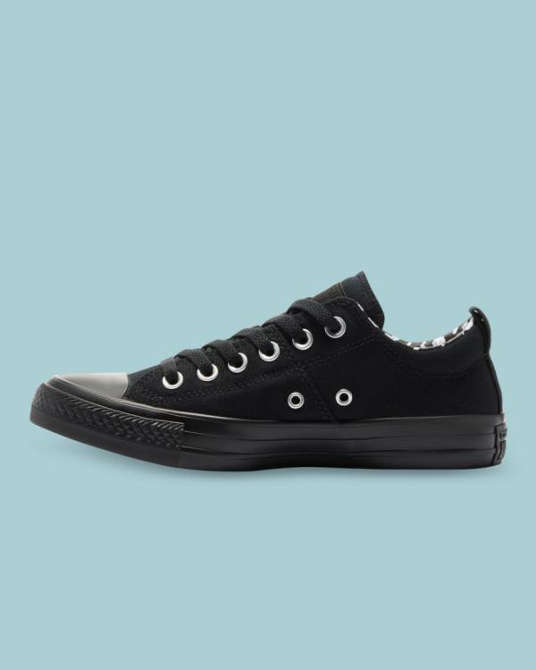 Women's Converse Chuck Taylor All Star Madison Low Tops Shoes Black | CV-721QKB