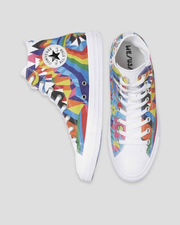 Women's Converse Chuck Taylor All Star Pride High Tops Shoes Multicolor | CV-045HZX