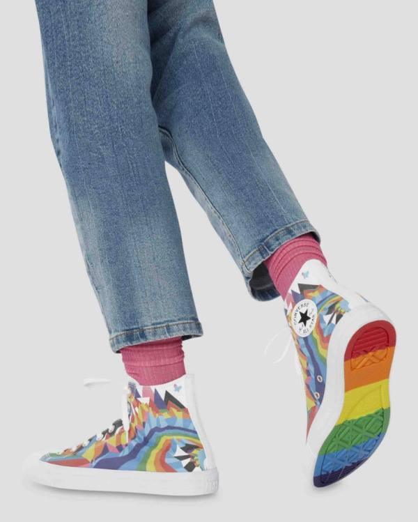 Women's Converse Chuck Taylor All Star Pride High Tops Shoes Multicolor | CV-045HZX