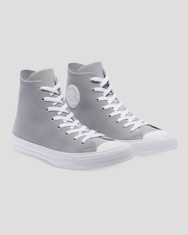 Women's Converse Chuck Taylor All Star Renew Knit High Tops Shoes Grey | CV-852BCP