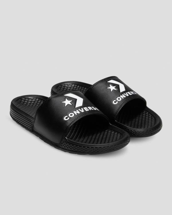 Women's Converse Chuck Taylor All Star Slide Sandals Black | CV-164TRA