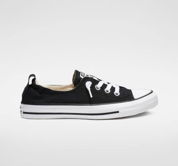 Women's Converse Chuck Taylor All Star Shoreline Slip Low Tops Shoes Black | CV-710SBV