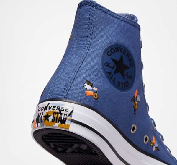 Women's Converse Chuck Taylor All Star We Are Stronger Together High Tops Shoes Blue / Indigo | CV-387VES