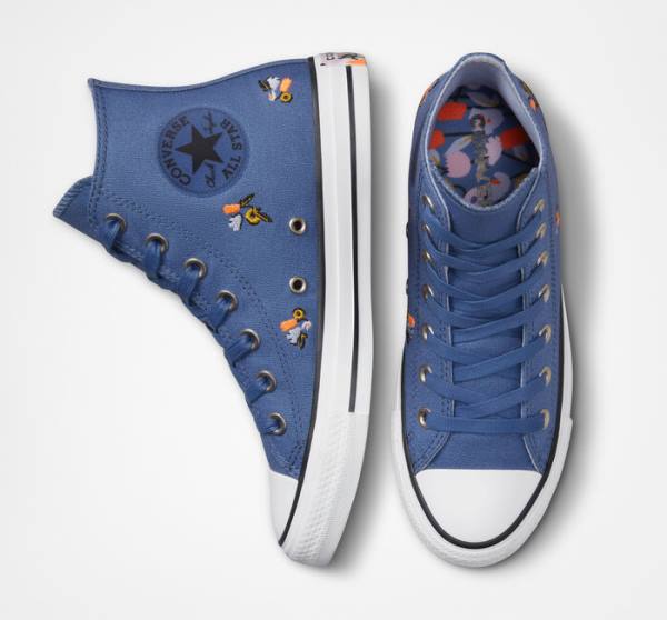 Women's Converse Chuck Taylor All Star We Are Stronger Together High Tops Shoes Blue / Indigo | CV-387VES