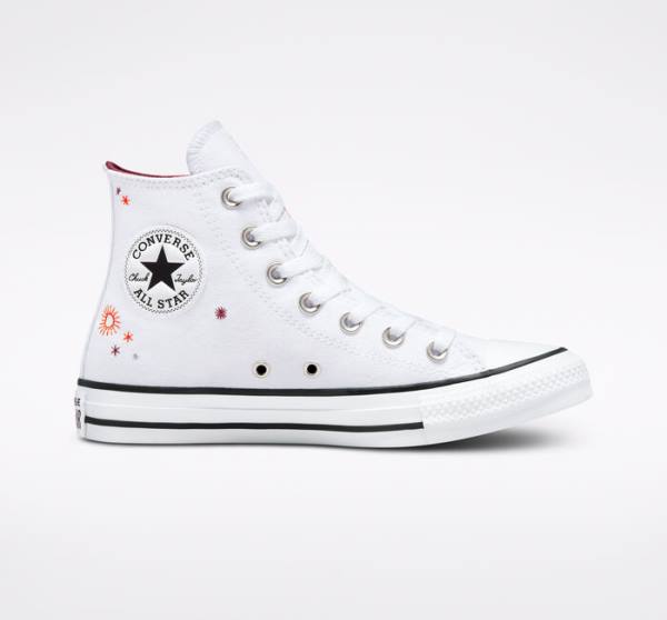 Women\'s Converse Chuck Taylor All Star You Are On The Right Path High Tops Shoes White | CV-591TOA