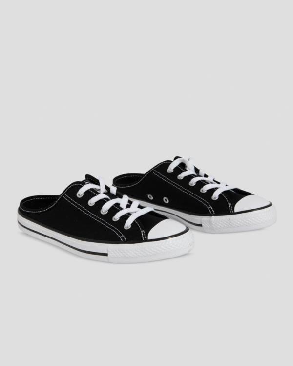 Women's Converse Chuck Taylor Dainty Mule Slip Low Tops Shoes Black | CV-264HEU