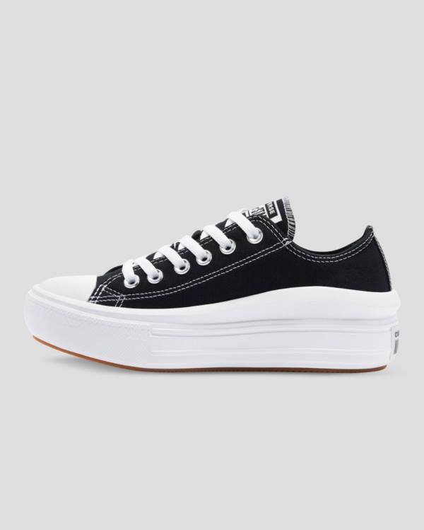 Women's Converse Chuck Taylor Move Platform Low Tops Shoes Black | CV-358WPV