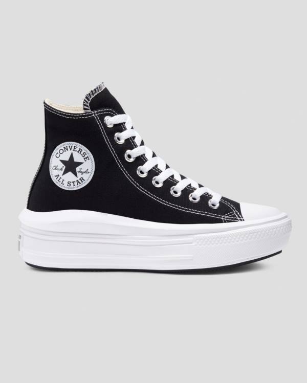 Women\'s Converse Chuck Taylor Move Platform High Tops Shoes Black | CV-821SFL