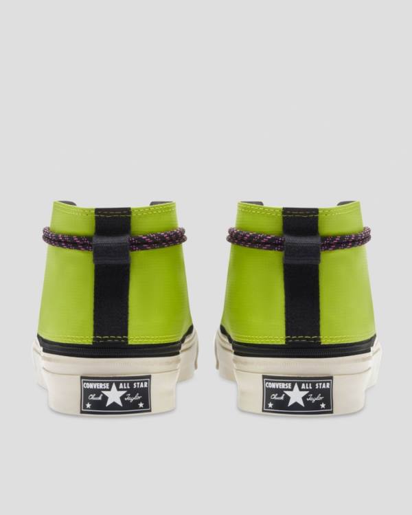 Women's Converse Deck Star Zip Pale Putty High Tops Shoes Green | CV-601IJX