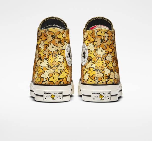 Women's Converse Peanuts Chuck 70 High Tops Shoes Yellow / Gold | CV-537REK