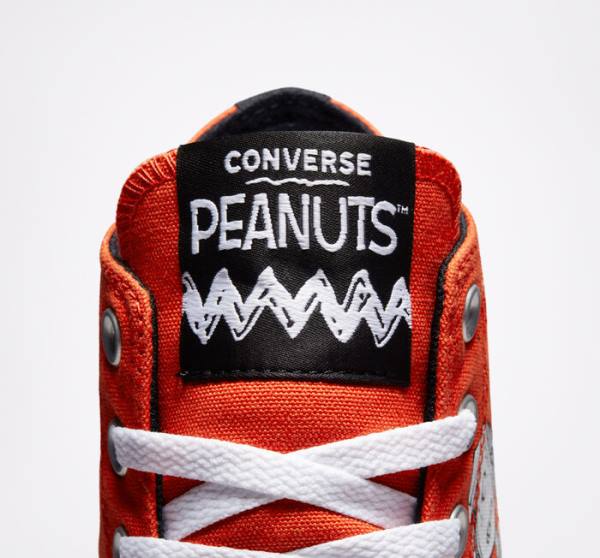 Women's Converse Peanuts Chuck Taylor All Star High Tops Shoes Red / Black / White | CV-046HQN