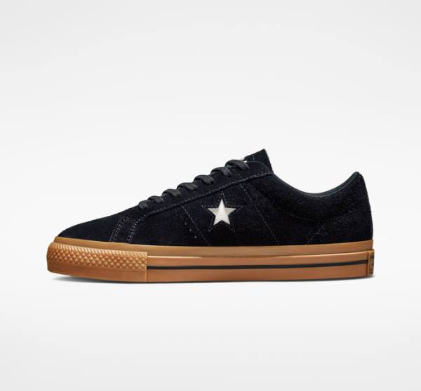 Women's Converse Peanuts One Star Low Tops Shoes Black / Orange | CV-598QWO