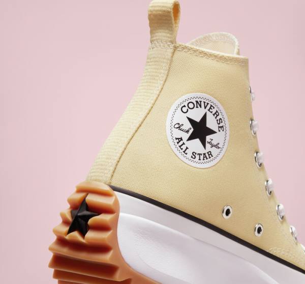 Women's Converse Run Star Hike Platform Seasonal Color High Tops Shoes Lemon / Black / White | CV-417YCV