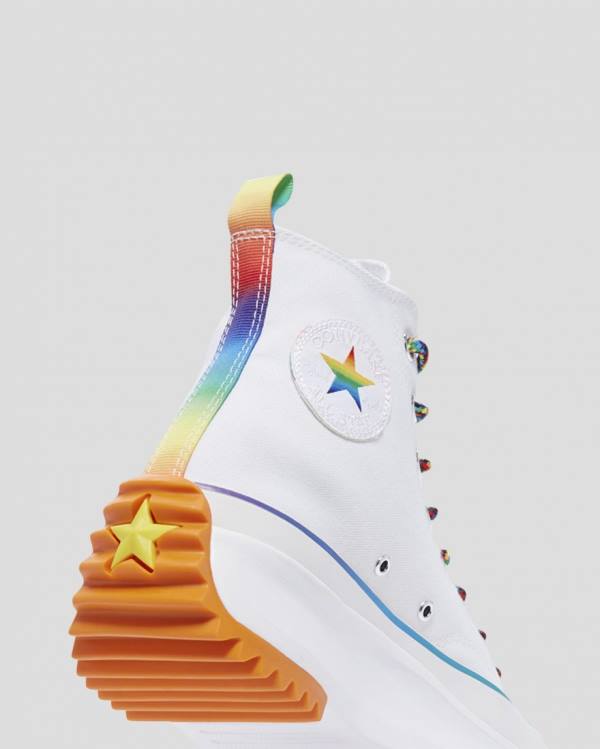 Women's Converse Run Star Hike Pride High Tops Shoes White | CV-154DMY