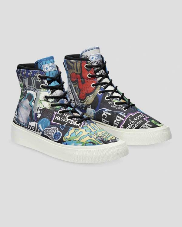 Women's Converse Skidgrip Beat The World High Tops Shoes Multicolor | CV-640VWR